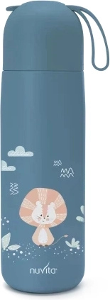 Termoflaske med silikonehåndtag 400 ml, Powder Blue