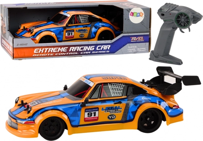 RC-bil 1:16 med gummihjul til drift – orange