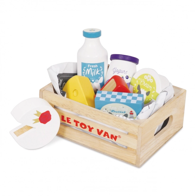 Le Toy Van Trækasse med mejeriprodukter