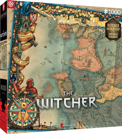 Puslespil The Witcher: Nordlige Kongerige 1000 brikker