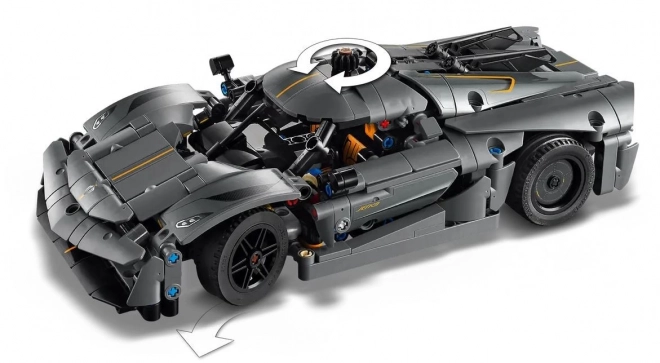LEGO Technic 42173 Grå hyperbil Koenigsegg Jesko Absolut