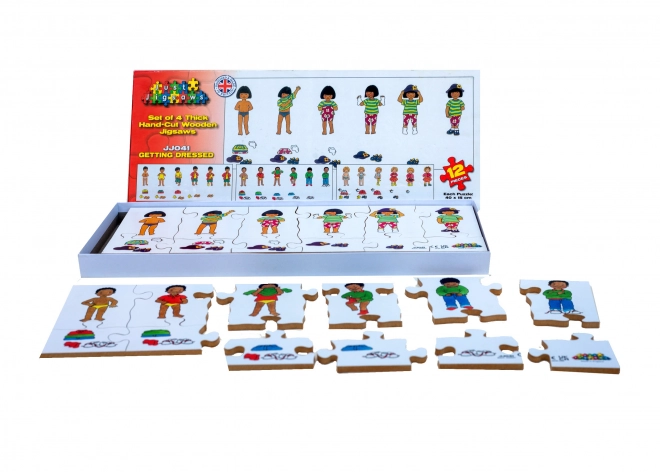 Just Jigsaws Påklædning - træpuslespil til børn