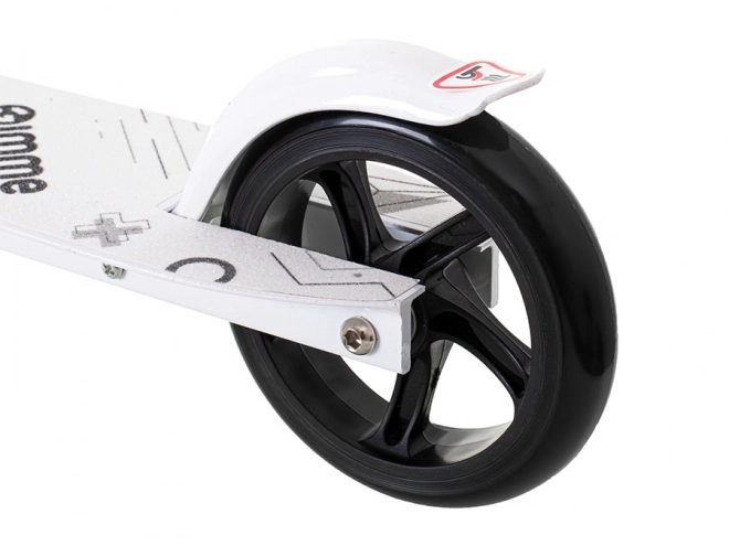 Sammenklappelig byscooter CARI 145 mm hvid-sort
