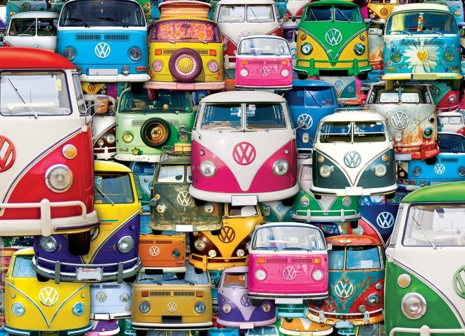 EUROGRAPHICS Puslespil Volkswagen Bus: Funky Jam 1000 brikker