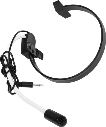 Headset med høretelefoner og mikrofon