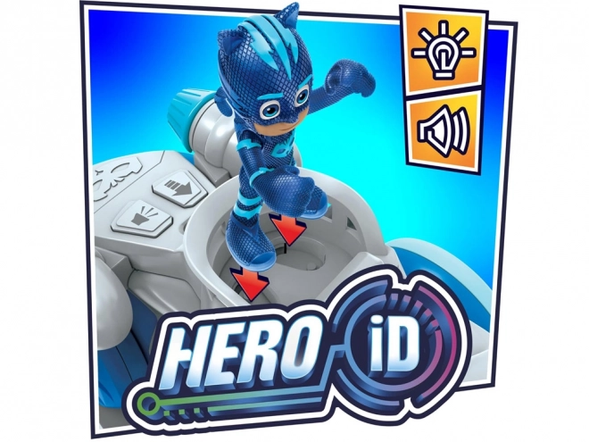 PJMasks brølende modige kat med figur