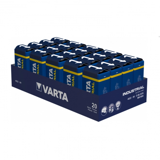 9V alkalisk batteri Varta Industrial Pro 6LR61 - 1 stk