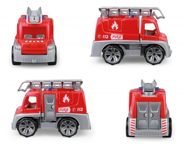 Auto Truxx brandbil plast 29cm med figur i kasse 39x22x16cm 24m+