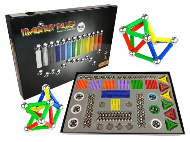 Magnetiske klodser Magnastix 560 + sæt tavle