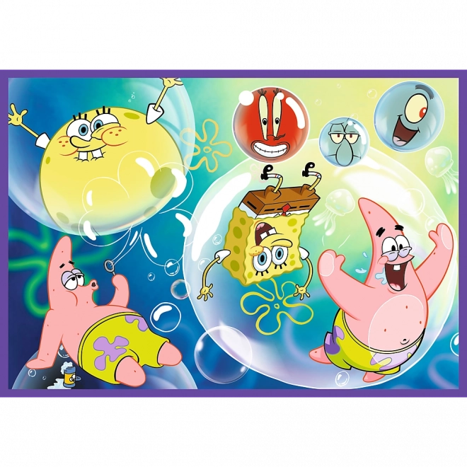 Puslespil 4x250 Skøre Verden med SvampeBob