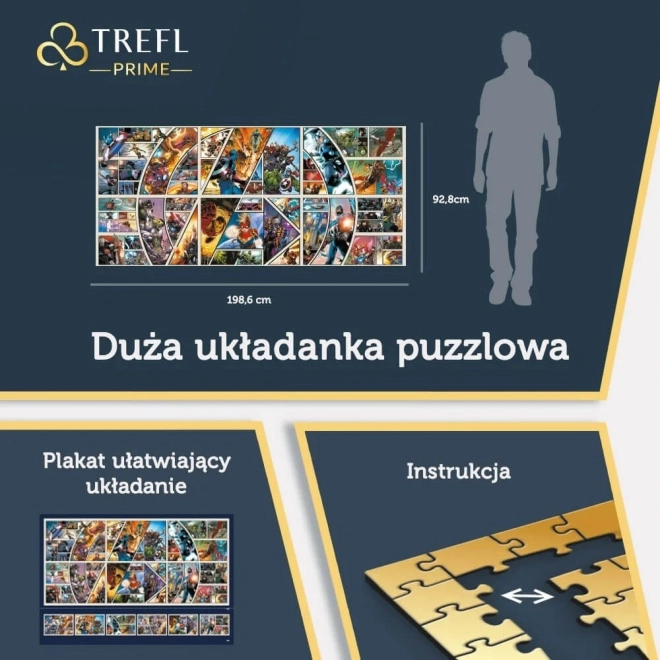 Puslespil 9000 brikker Marvel På Tværs af Tegneserieuniverset