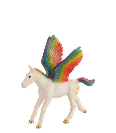 Mojo Pegasus regnbueføl – stor figur