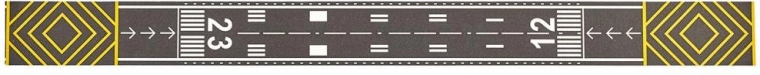 Runway-tape til realistisk leg