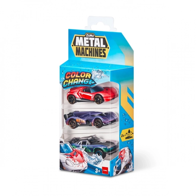 ZURU Metal Machines - Pakke med 3 biler der skifter farve