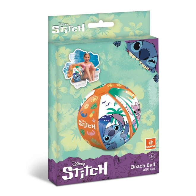 Oppustelig bold med Stitch-motiv 50 cm