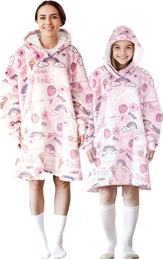 Oversize pasform med hætte og stor lomme