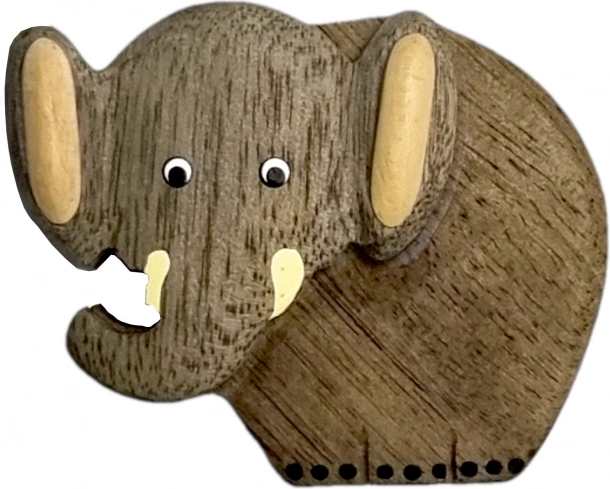 Træmagnet elefant fra siden 2Kids Toys