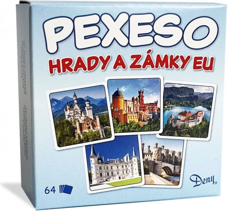 Pexeso Slotte og Borge i EU i æske