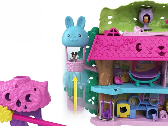 Polly Pocket Sæt figurer Dyre-eventyr Træhus
