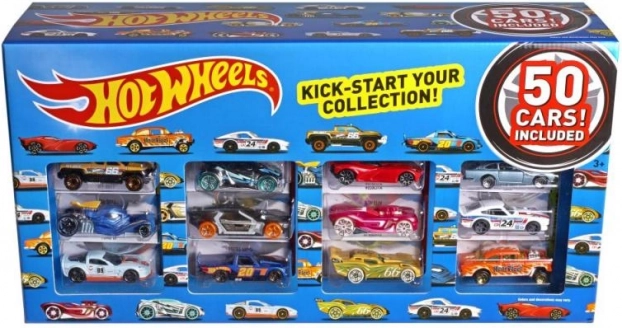 sæt med Hot Wheels-biler 50 stk.