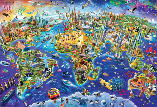 Puslespil Crazy World 2000 brikker EUROGRAPHICS