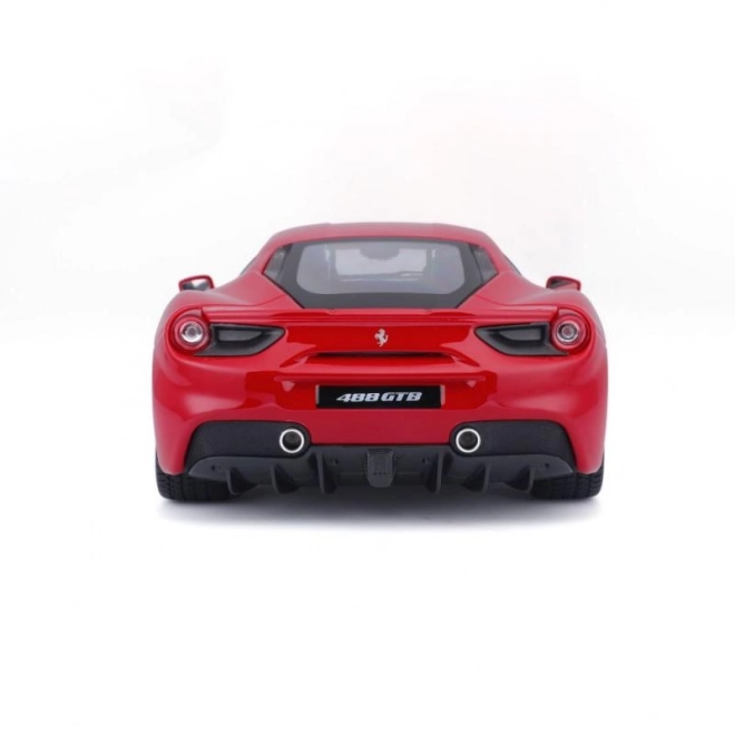 Metalbil Ferrari 488 GTB rød
