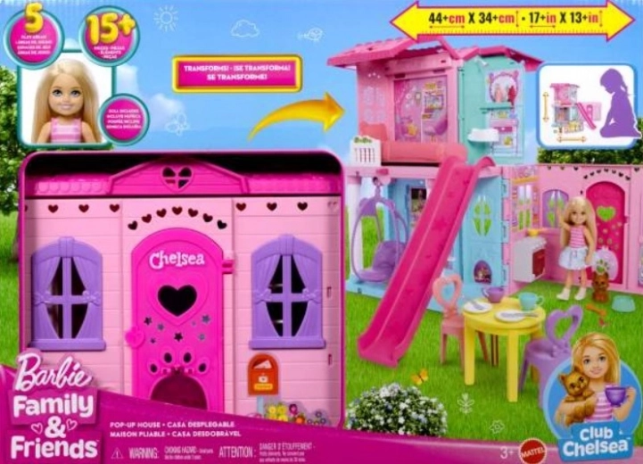 Barbie foldbart dukkehus til Chelsea-dukken