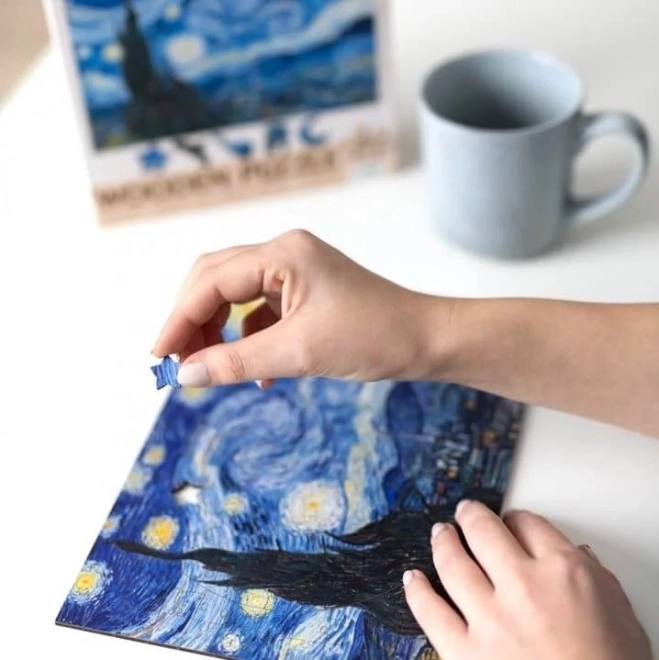 Træpuslespil Vincent van Gogh - Stjernenatten 200 brikker