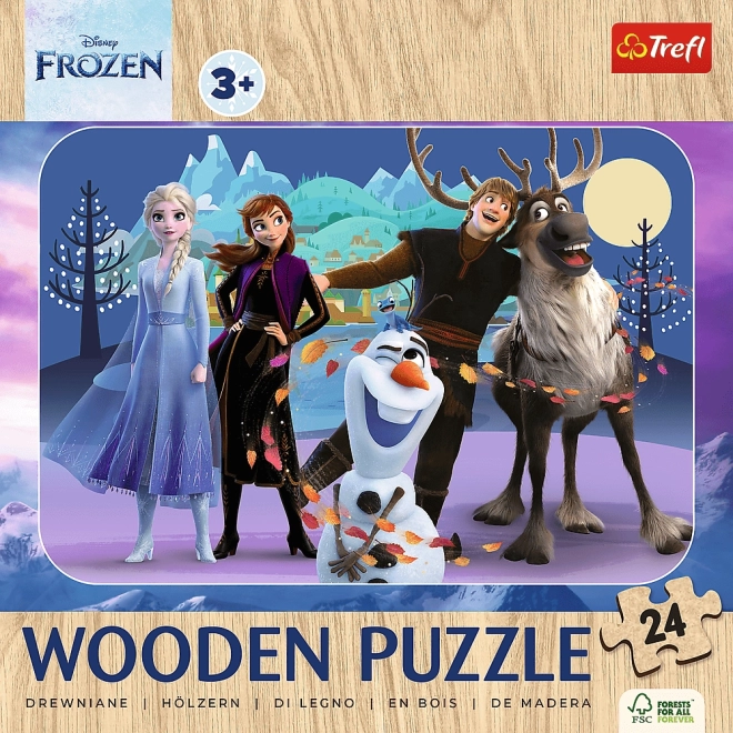 Træpuslespil Frost 24 brikker