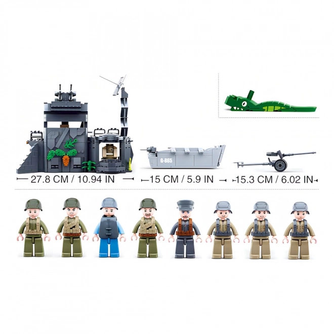 Sluban Army WW2 M38-B0861 Bunker i klitterne