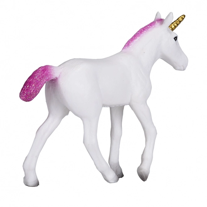 Plastfigur Enhjørning med pink manke