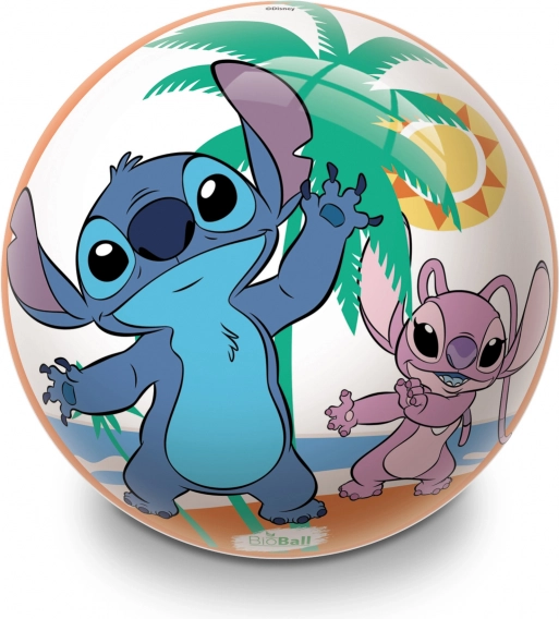 Oppustet plastbold STITCH 22 cm BioBall