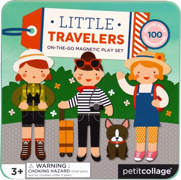 petit collage magnetisk bog – rejser