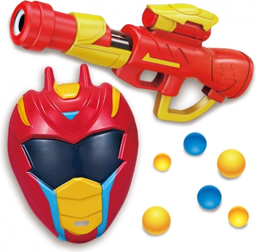 WOOPIE børneblaster til skumkugler med maske, 11 dele