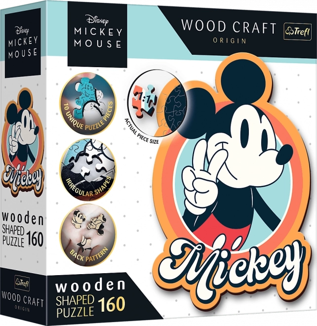Træpuslespil Retro MICKEY MOUSE 160 brikker