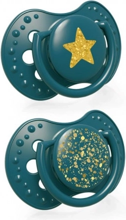 LOVI Dynamisk silikonesut Stardust 0-3 m 2 stk grøn