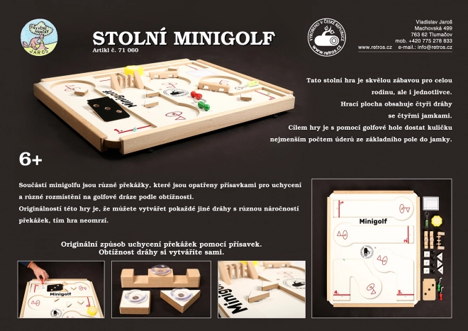 Bordtræ minigolf