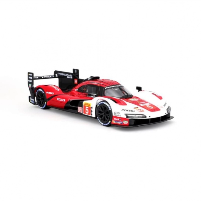 Bburago 1:24 Racing - Porsche 963 - Hvid/Rød #5