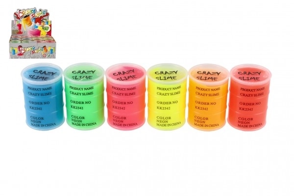 Slime - masse 80g neon 8x5,5 cm forskellige farver