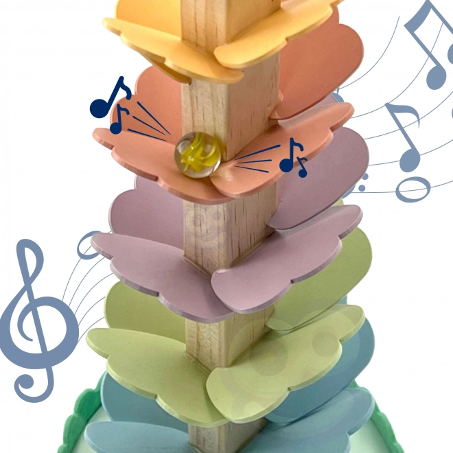 Træ kuglebane Rainbow Montessori WOOPIE GREEN