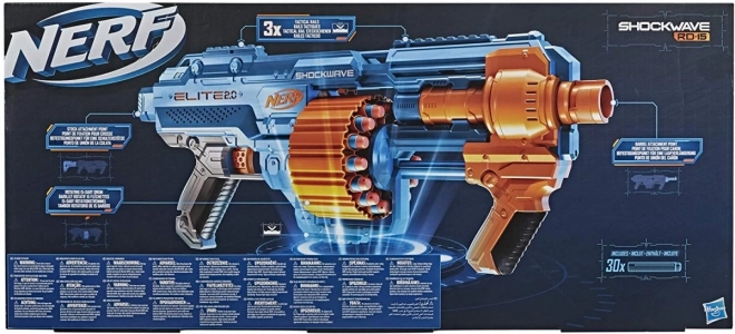 Nerf Shockwave RD-15 pistoler med kugler
