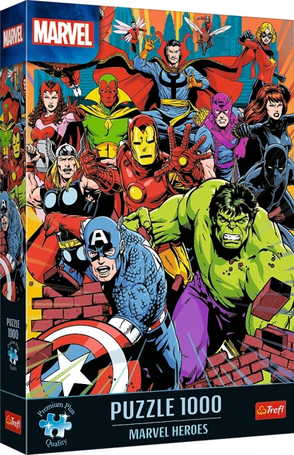 TREFL Puzzle Premium Plus Marvel: Marvel Helte 1000 brikker