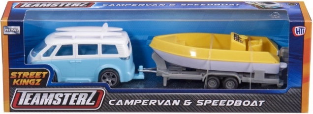 Teamsterz legesæt campingvogn med trailer og båd