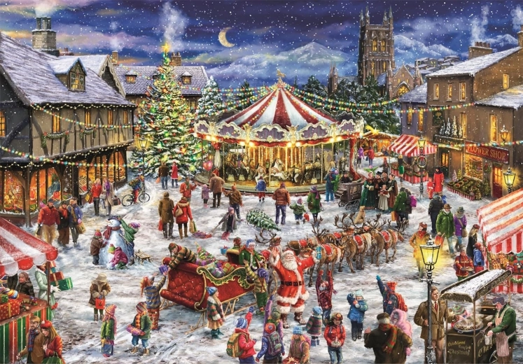 Clementoni puslespil Julemarkeder 1500 brikker