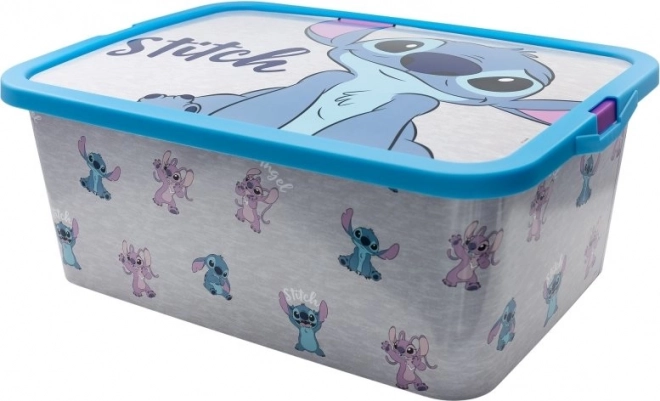Opbevaringsboks Stitch og Angel 13l