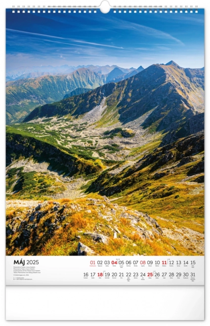NOTIQUE Vægkalender Tatry 2025, 33 x 46 cm