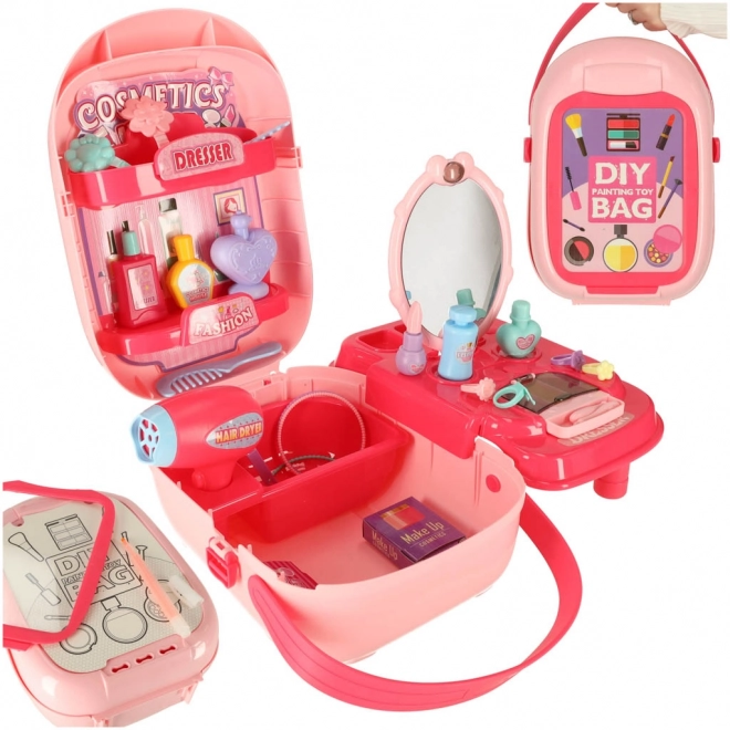 Børnes kosmetik kuffert - 37 stykker tilbehør