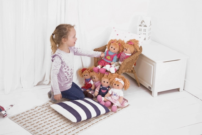 Bigjigs Toys Blå jakke med hat til dukke 28 cm