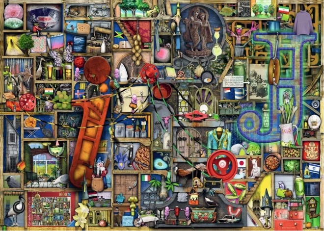 RAVENSBURGER Puslespil Fantastisk alfabet - bogstav I og J 1000 brikker