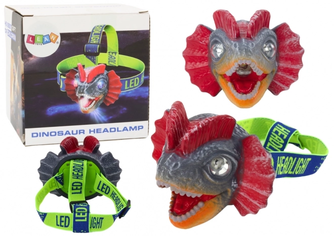 Pandelygte Dinosaur Justerbar rem 3 LED dioder
